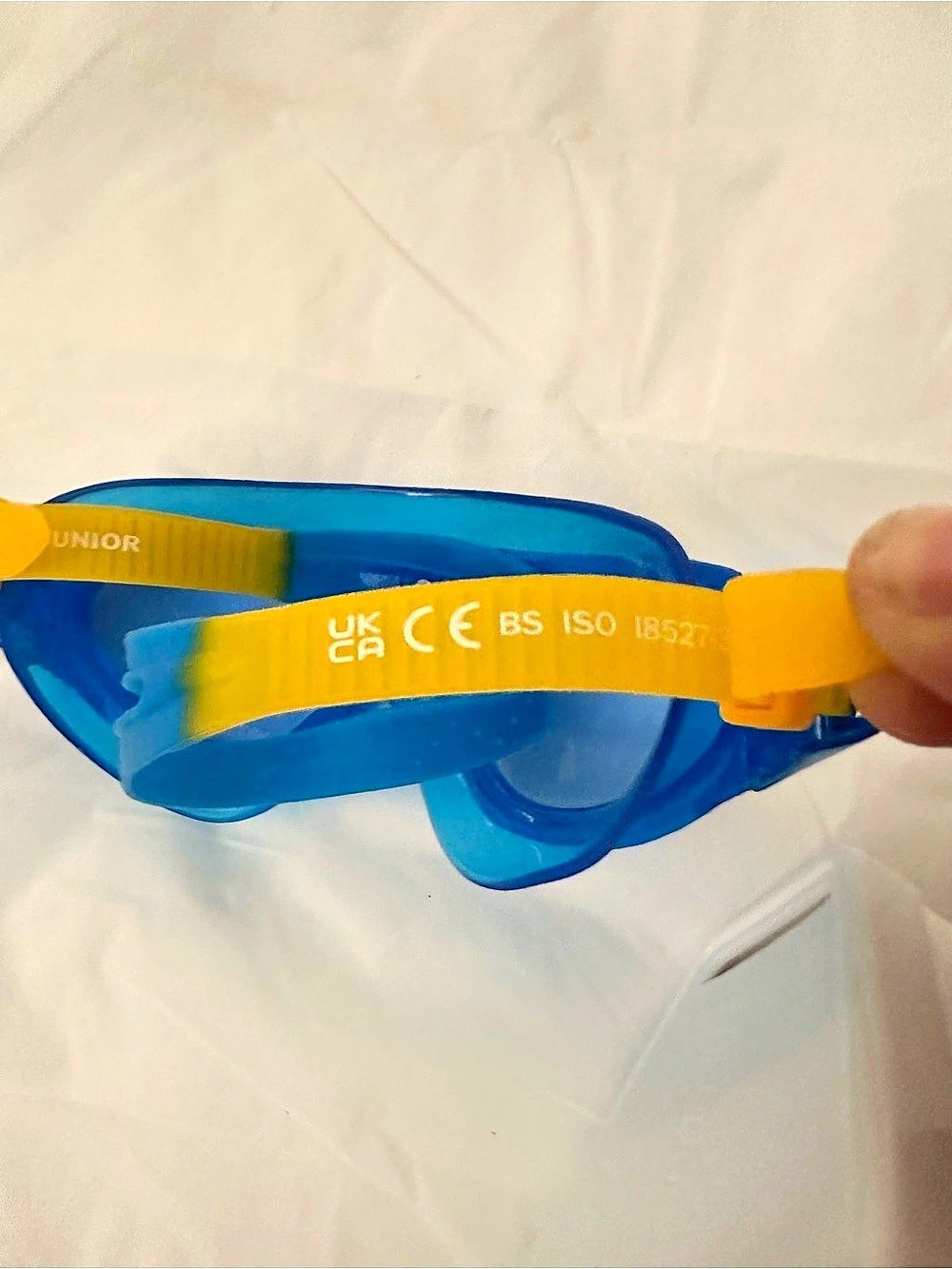 Speedo Rift Junior Swim Mask Blue & Yellow - Picture 6 of 10